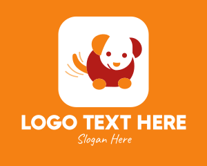 Dog Trainer - Dog Waggy Tail logo design