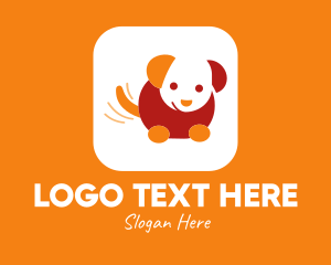 Dog Waggy Tail Logo