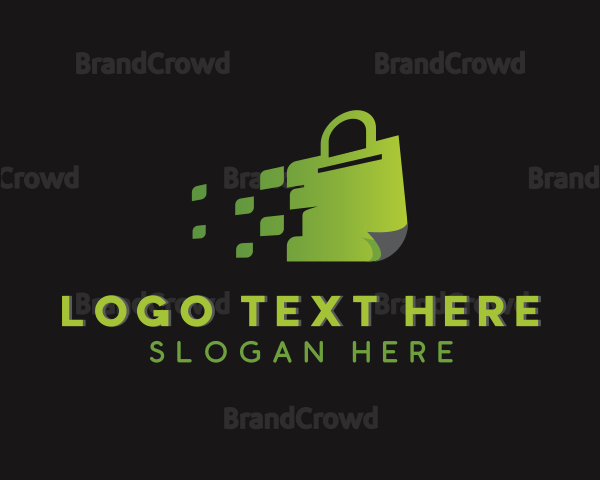 Digital Market Shopping Bag Logo