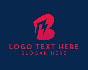 Modern - Modern Lightning Letter B logo design