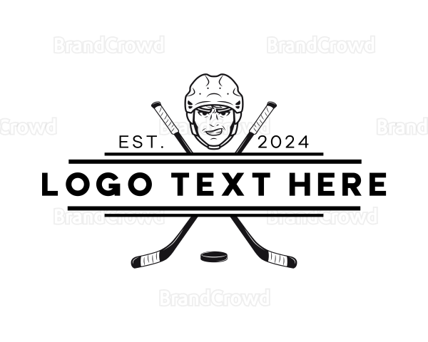 Hockey Sports Banner Logo