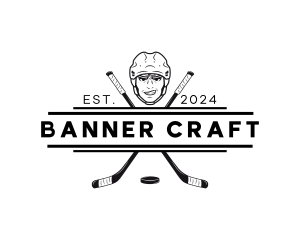 Hockey Sports Banner logo design