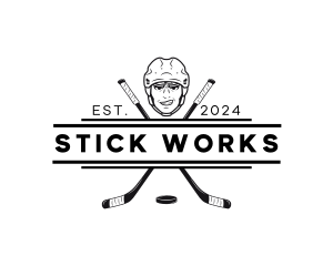 Stick - Hockey Sports Banner logo design