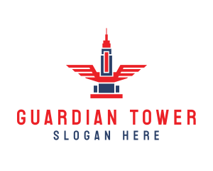 Building Tower Wings logo design