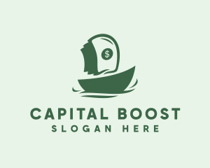 Loan - Money Boat Cash logo design