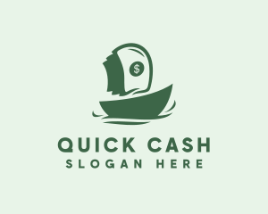 Cash - Money Boat Cash logo design