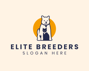 Cat Dog Pet Veterinary logo design