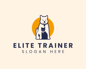 Cat Dog Pet Veterinary logo design