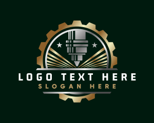 3D Printing Laser Gear Logo