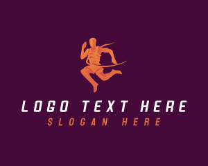 Run - Running Sports Athlete logo design