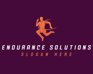 Running Sports Athlete logo design