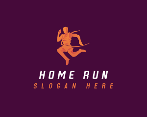 Running Sports Athlete logo design