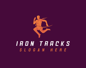 Running Sports Athlete logo design