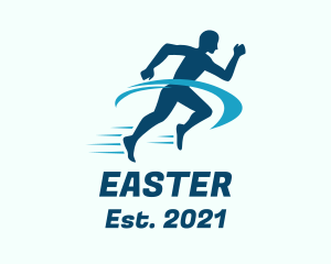 Marathon - Gym Fitness Run logo design