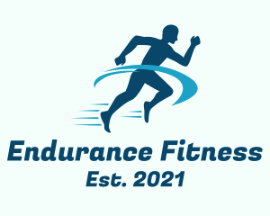 Endurance - Gym Fitness Run logo design