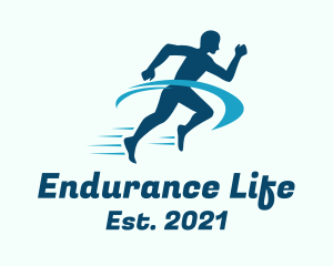 Endurance - Gym Fitness Run logo design
