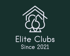 Clubs - Casino House Cards logo design