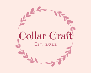 Traditional Handmade Wreath logo design