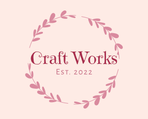 Maker - Traditional Handmade Wreath logo design