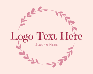 Traditional Handmade Wreath Logo