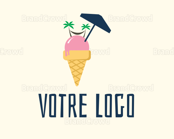 Ice Cream Beach Logo