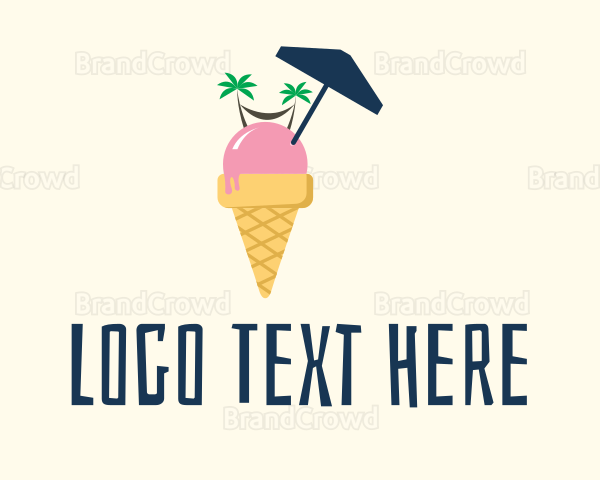 Ice Cream Beach Logo