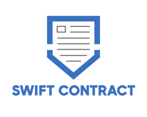 Contract - Blue Shield Document logo design