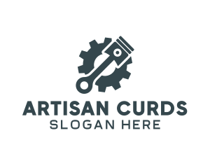 Piston Gear Mechanic logo design