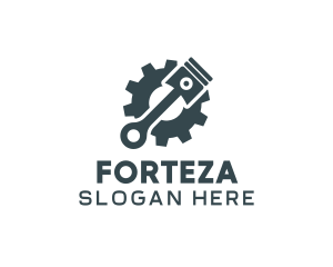 Piston Gear Mechanic logo design