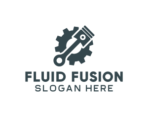 Piston Gear Mechanic logo design