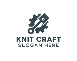 Piston Gear Mechanic logo design