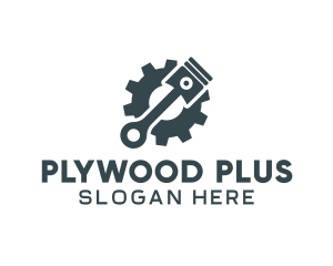 Piston Gear Mechanic logo design