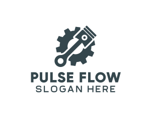 Piston Gear Mechanic logo design