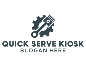 Piston Gear Mechanic logo design