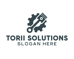 Piston Gear Mechanic logo design