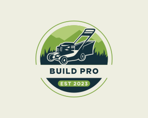 Gardening Lawn Care Mower Logo