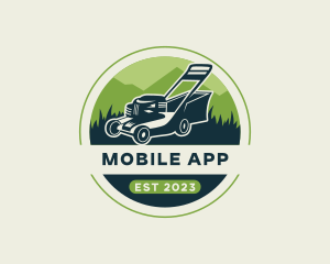 Gardening Lawn Care Mower Logo