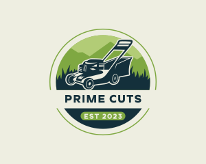 Gardening Lawn Care Mower logo design