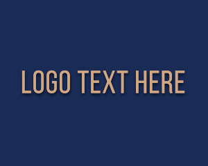 Serious - Modern Sans Serif Business logo design