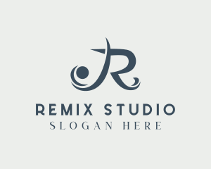 Generic Swoosh Studio Letter R logo design