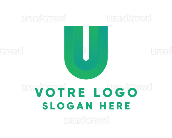 Modern Gradient Letter U Logo