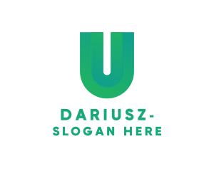 Modern Gradient Letter U Logo