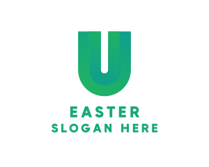Stroke - Modern Gradient Letter U logo design
