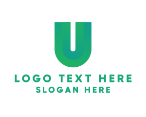 Modern Gradient Letter U Logo