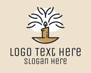 Religious Candle Lighting  Logo