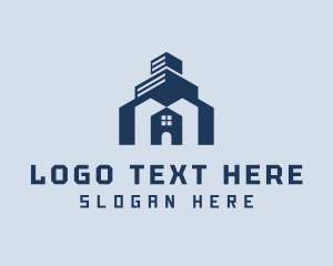 Property Developer - Blue Home Buildings logo design