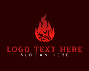 Streetfood - Chicken Fire Grill logo design