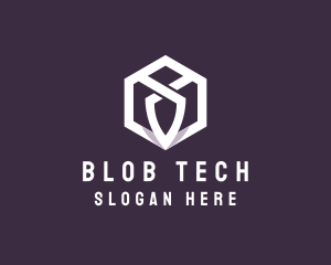 Hexagon Tech Crest logo design