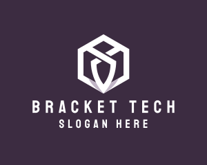 Hexagon Tech Crest logo design