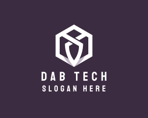 Hexagon Tech Crest logo design